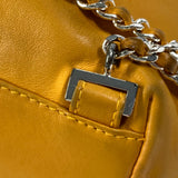 CHANEL Shoulder Bag Chain Backpack backpack bag CC COCO Mark purse lambskin Yellow type Women Used Authentic