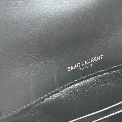 SAINT LAURENT PARIS Shoulder Bag 538439 Patent leather Pink type YSL vicky small Women Used Authentic