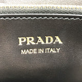 PRADA Handbag Bag 2WAY logo monochrome saffiano leather 1BA156 black Women Used Authentic