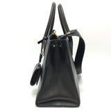 PRADA Handbag Bag 2WAY logo monochrome saffiano leather 1BA156 black Women Used Authentic
