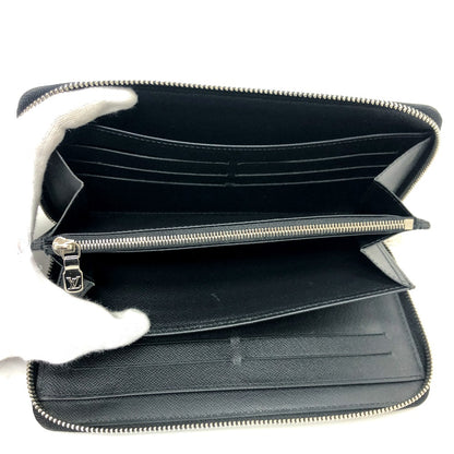 LOUIS VUITTON Long Wallet Purse M63852 Epi Leather black Epi Zippy Organizer mens Used Authentic