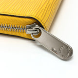 LOUIS VUITTON Long Wallet Purse M81229 Epi Leather yellow Epi Zippy wallet Women Used Authentic