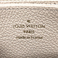 LOUIS VUITTON Long Wallet Purse M80402 Monogram Ann Platt Leather beige Monogram Ann Platt Zippy wallet Women Used Authentic