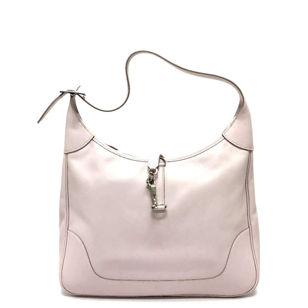 HERMES Shoulder Bag Shoulder Tote Bag Bag Trim 35 Vaux Swift pink Women Used Authentic