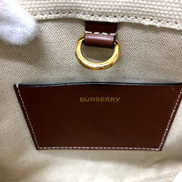 BURBERRY Handbag 2WAY bag logo Mini Freya Canvas / leather 80441431  beige Women Used Authentic