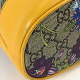 GUCCI Handbag 2WAY Shoulder Bag Crossbody Baketsu GG Flora Flower Small Bucket GG Supreme Canvas 550621 beige Women Used Authentic
