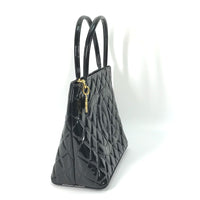 CHANEL Tote Bag Shoulder Bag Shoulder Bag COCO Mark CC Quilting Replica Tote enamel A01804 black Women Used Authentic