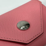 HERMES Coin case Coin Pocket Wallet Revan Cattle Epsom pink Women Used Authentic