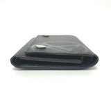 LOUIS VUITTON Trifold wallet M63518 Epi Leather black Epi LV Circle Chain compact mens Used Authentic