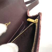 Christian Dior body bag Waist pouch Trotter SADDLE belt pouch Canvas leather Bordeaux Women Used Authentic