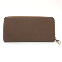 LOUIS VUITTON Long Wallet Purse M58864 Taurillon Clemence Leather Brown Zippy Wallet Vertical mens Used Authentic
