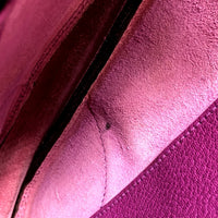 HERMES Shoulder Bag Shoulder Tote Bag Bag Trim 35 Shave purple Women Used Authentic