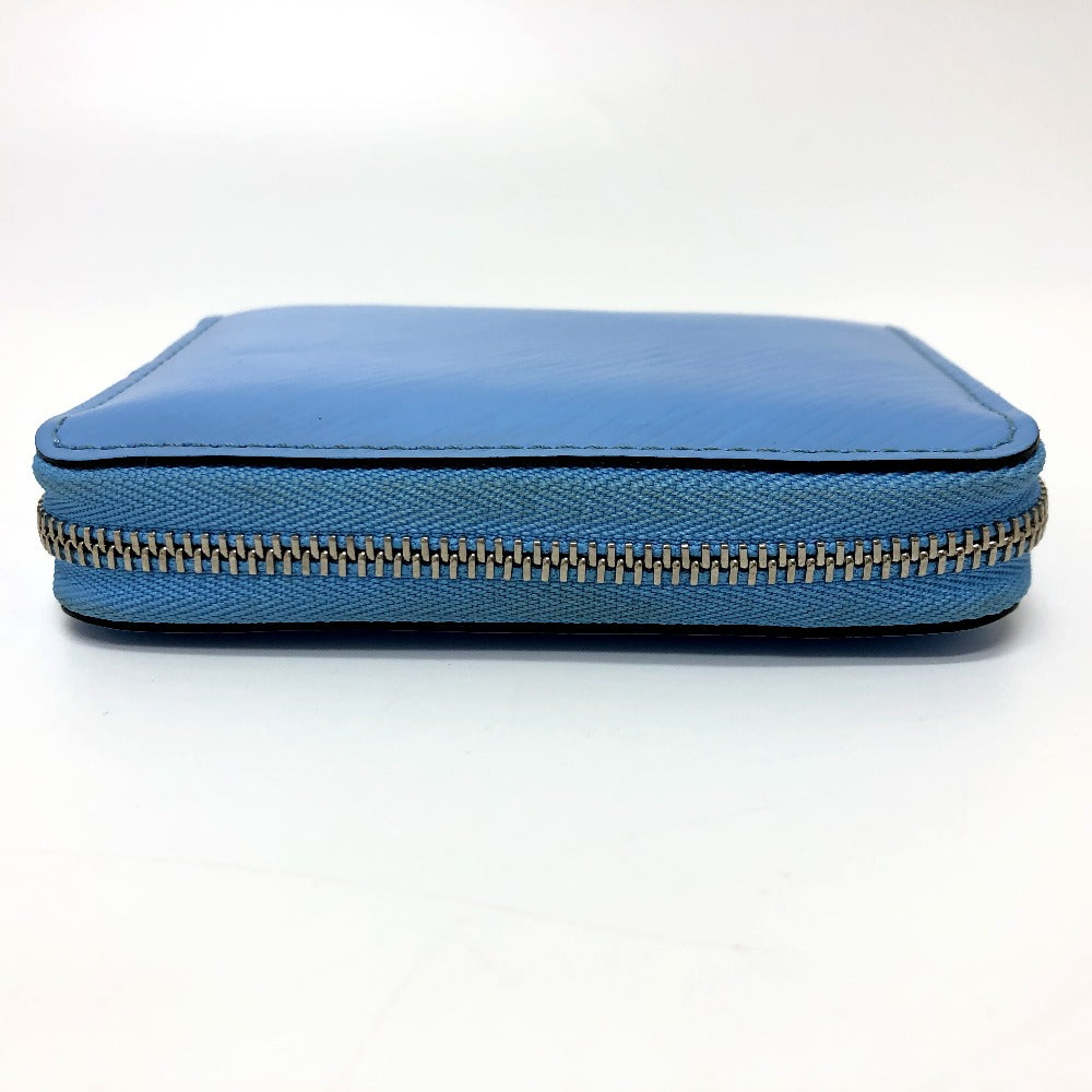 LOUIS VUITTON Coin case Epi Leather blue Epi Zippy coin purse Women Used Authentic