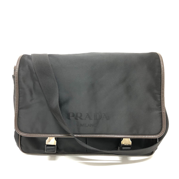 PRADA Shoulder Bag Bag Crossbody bag Messenger bag Nylon VA0793 black mens Used Authentic