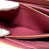 LOUIS VUITTON Long Wallet Purse M81182 Monogram denim pink Monogram denim Zippy wallet Women Used Authentic