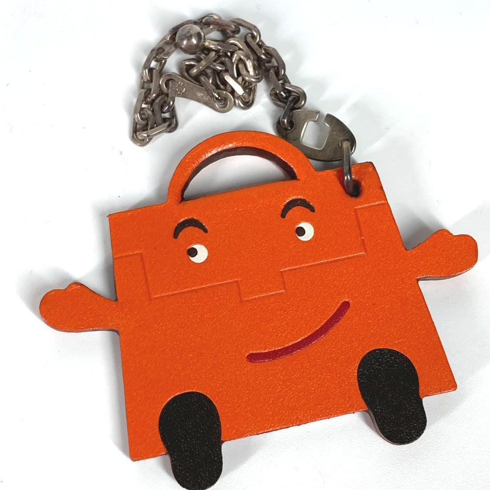 HERMES key ring Leather, Votadelakt Orange 2011 Takashimaya Tokyo Japan Kelly doll