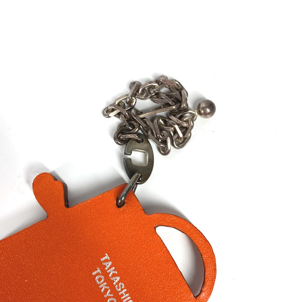 HERMES key ring Leather, Votadelakt Orange 2011 Takashimaya Tokyo Japan Kelly doll