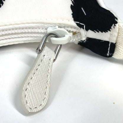 PRADA Shoulder Bag 1NE515 Nylon white Re-Edition 2000 triangle logo triangle Women Used Authentic