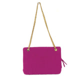 CHANEL Shoulder Bag chain bag bag vintage quilting cotton pink Women Used Authentic