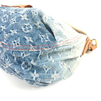 LOUIS VUITTON Shoulder Bag shoulder bag Monogram Denim Gradient Sunray Monogram denim canvas M40416 blue Women Used Authentic