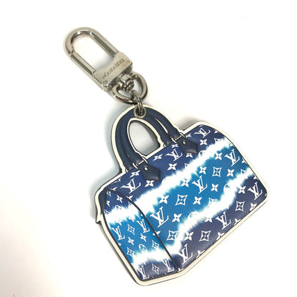 LOUIS VUITTON key ring M69292  Leather, Metal blue LV Escal portocle speedy mens Used Authentic