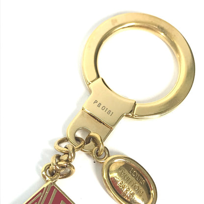 LOUIS VUITTON key ring M66459 metal gold Porto Cresciennemar Women Used Authentic