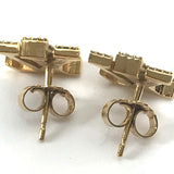 LOUIS VUITTON Pierce Accessories Rhinestone Pierce・LV Iconic Strass metal M00609 gold Women Used Authentic