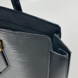 LOUIS VUITTON Tote Bag Shoulder Bag Epi Duplex Epi Leather black Women Used Authentic