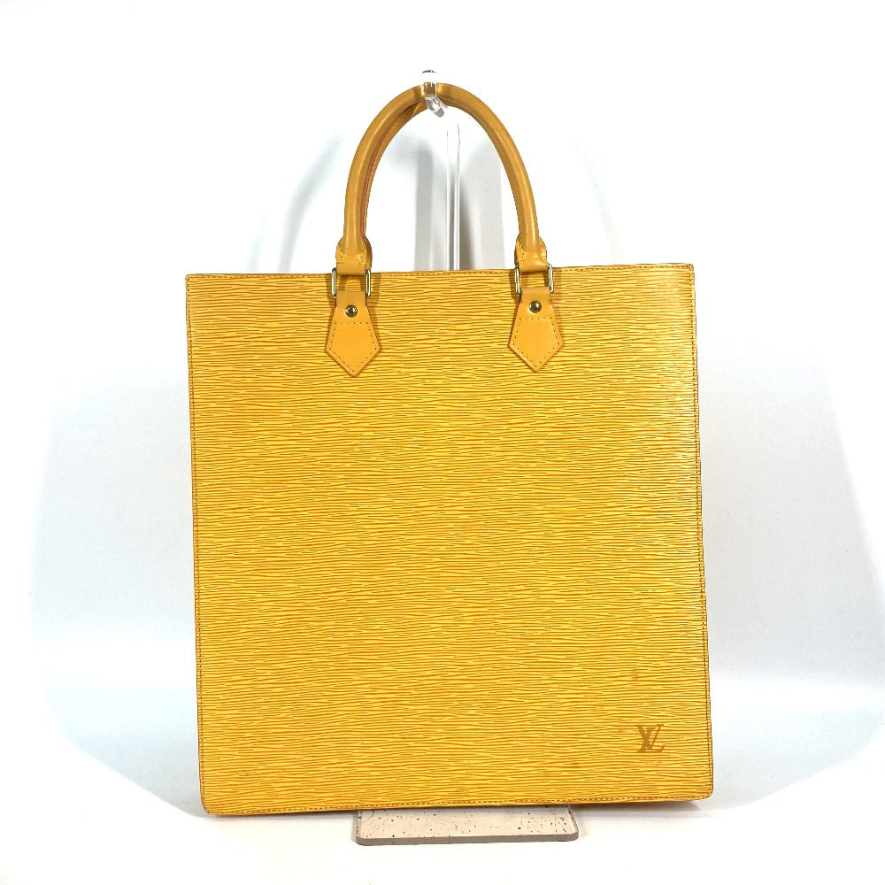 LOUIS VUITTON Handbag M52079 Epi Leather yellow Epi Sac Plat Women Used Authentic