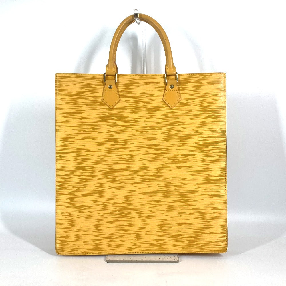 LOUIS VUITTON Handbag M52079 Epi Leather yellow Epi Sac Plat Women Used Authentic