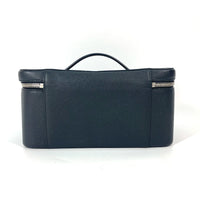 PRADA Handbag logo Bags, makeup boxes, makeup pouches Vanity bag saffiano leather 1NJ003 black Women Used Authentic