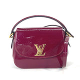LOUIS VUITTON Shoulder Bag 2WAY bag handbag Monogram Vernis Pasadena Monogram Vernis M90943 purple Women Used Authentic