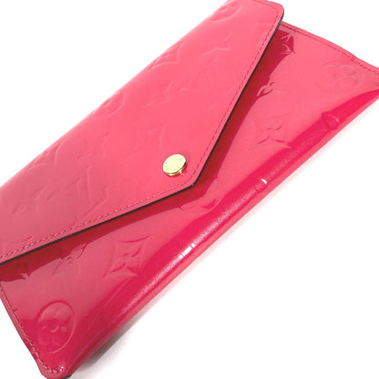 LOUIS VUITTON Long Wallet Purse M61689  Monogram Vernis pink Monogram Vernis Portefeuille Jeanne Women Used Authentic