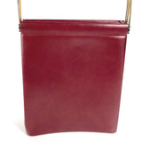CARTIER Handbag Bag Shoulder Bag Trinity leather wine-red Women Used Authentic