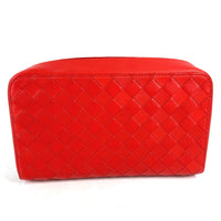 BOTTEGAVENETA Clutch bag Business bag with strap Bag INTRECCIATO leather 650524 Red mens Used Authentic