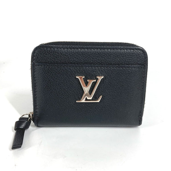 LOUIS VUITTON Coin case Zip Around Wallet Coin Pocket Zippy coin purse Taurillon Clemence Leather M80099 black mens Used Authentic