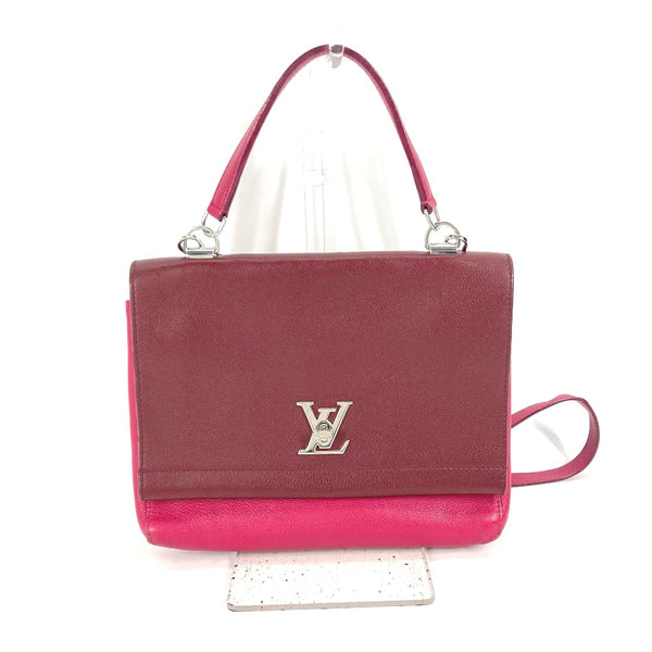 LOUIS VUITTON Handbag 2WAY Shoulder Bag Crossbody By color Rock Me 2 leather purple Women Used Authentic