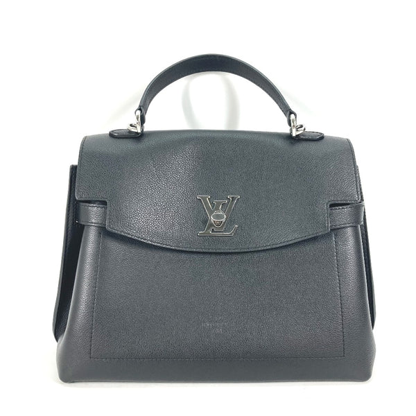 LOUIS VUITTON Handbag Bag Tote Bag Rock Me Ever MM Grain Calfskin Leather M51395 black Women Used Authentic