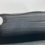 Salvatore Ferragamo Long Wallet Purse Zip Around Long wallet Gancini leather black mens Used Authentic