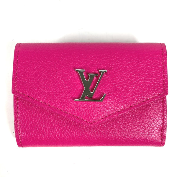 LOUIS VUITTON Trifold wallet Compact wallet Portefeuille Rock Mini leather M81886 pink Women Used Authentic