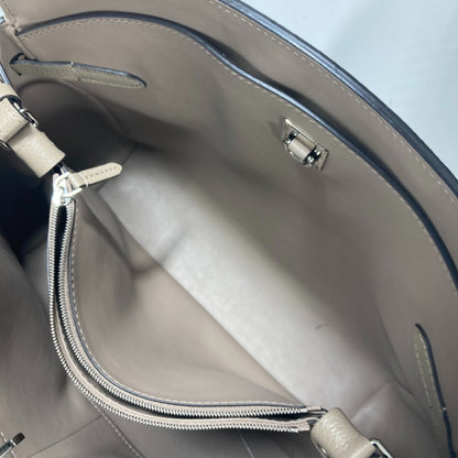 LOUIS VUITTON Tote Bag M51685 Taurillon Clemence Leather Tourterelle (Grey) 2WAY Crossbody Mira MM Women Used Authentic