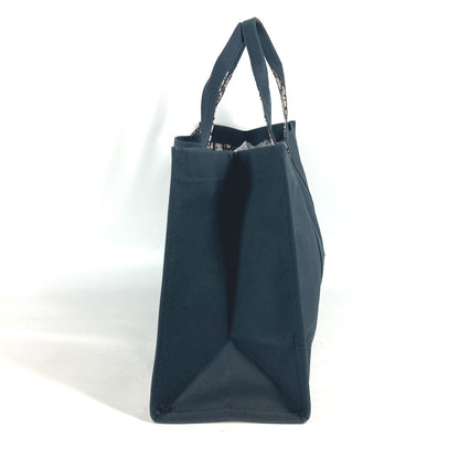 Dior Tote Bag Technically coated canvas Navy Oblique Trotter logo mens Used Authentic