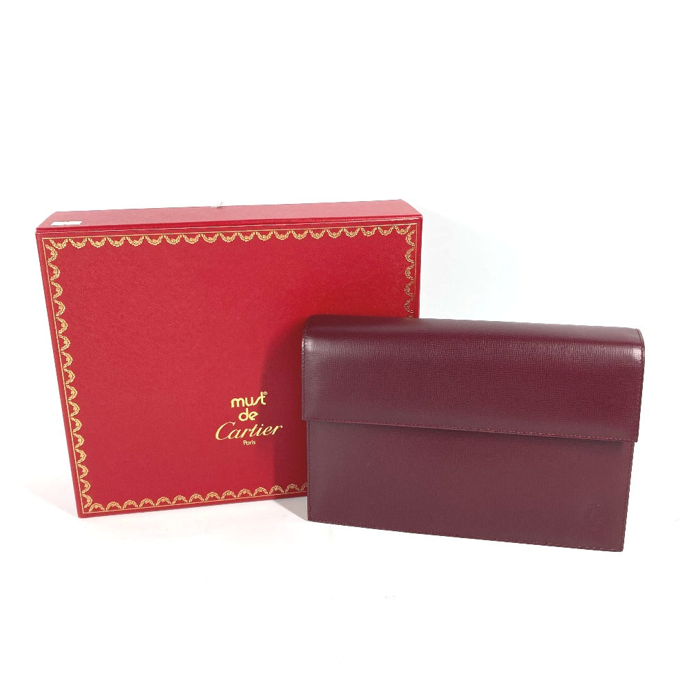 Cartier Paris Wallet Red Leather Cardholder Clutch deals Purse