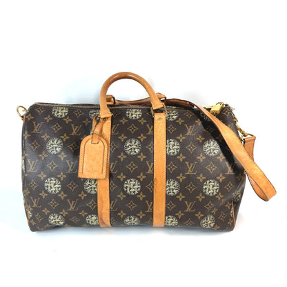 LOUIS VUITTON Boston Duffel bag Monogram canvas Brown Monogram Christopher Nemeth collaboration Keepall bandouliere45