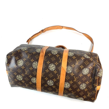 LOUIS VUITTON Boston Duffel bag Monogram canvas Brown Monogram Christopher Nemeth collaboration Keepall bandouliere45