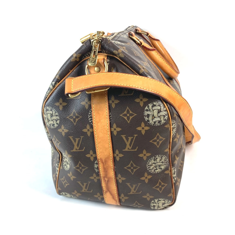 LOUIS VUITTON Boston Duffel bag Monogram canvas Brown Monogram Christopher Nemeth collaboration Keepall bandouliere45