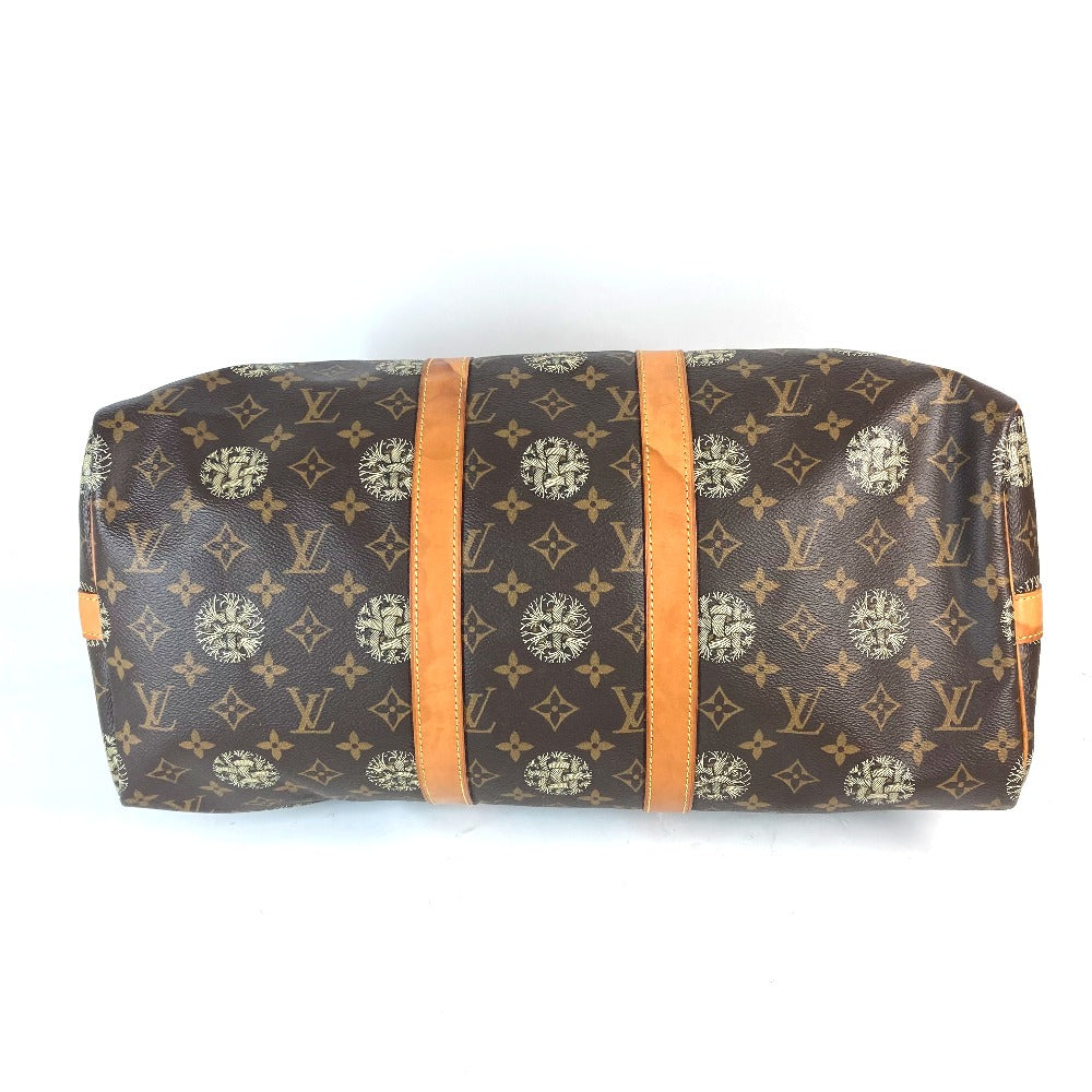 LOUIS VUITTON Boston Duffel bag Monogram canvas Brown Monogram Christopher Nemeth collaboration Keepall bandouliere45