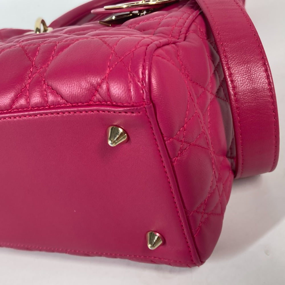 Dior Handbag lambskin pink Crossbody Lady Dior