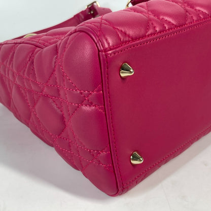 Dior Handbag lambskin pink Crossbody Lady Dior