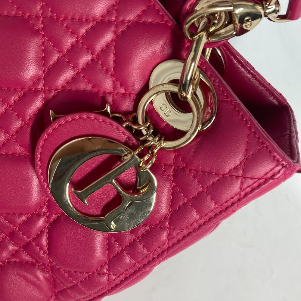 Dior Handbag lambskin pink Crossbody Lady Dior